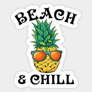 Beach and Chill Sticker